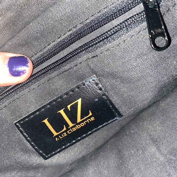 Liz claiborne navy blue handbag - Picture 4 of 5